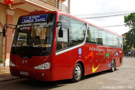 Xe Open Bus Khởi Hành Từ Phnompenh đi Siem reap, Sihanoukville, Sài Gòn